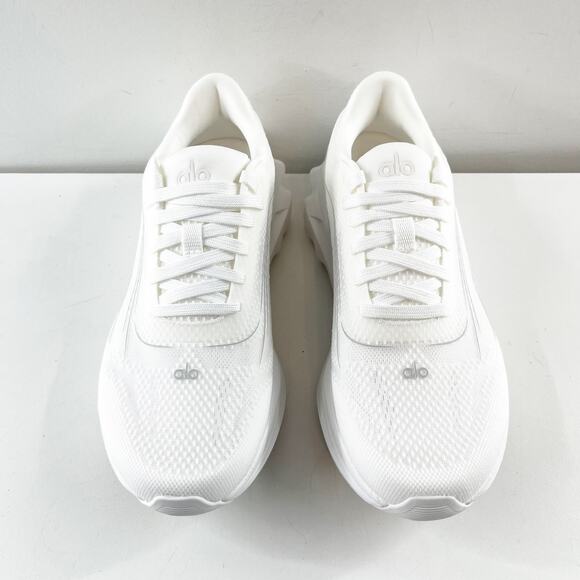 Alo Runner Lace Up Running Performance Shoes Sneakers White 7 - Picture 8 of 11